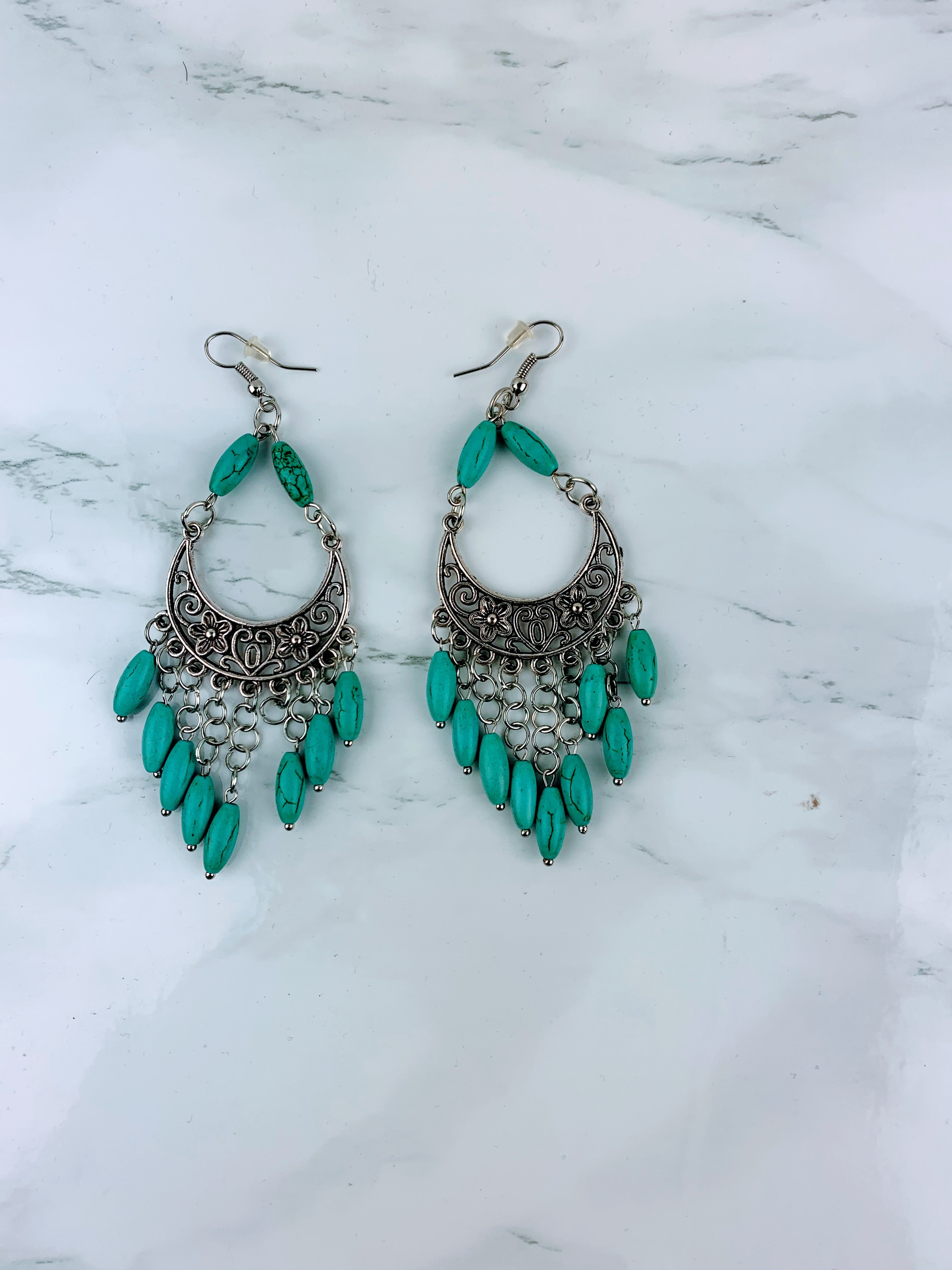 Turquoise Beads Earrings