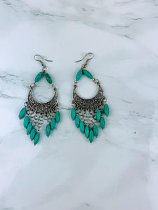 Turquoise Beads Earrings