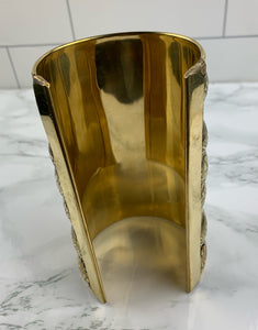 Long Elephant Gold cuff