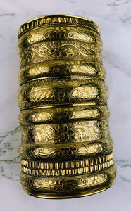 Long Elephant Gold cuff