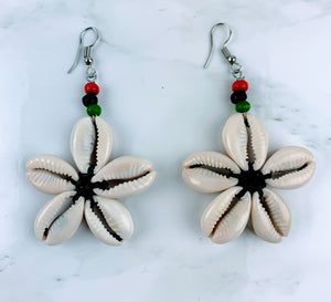 RBG Cowrie Shell Earrings