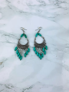 Turquoise Beads Earrings