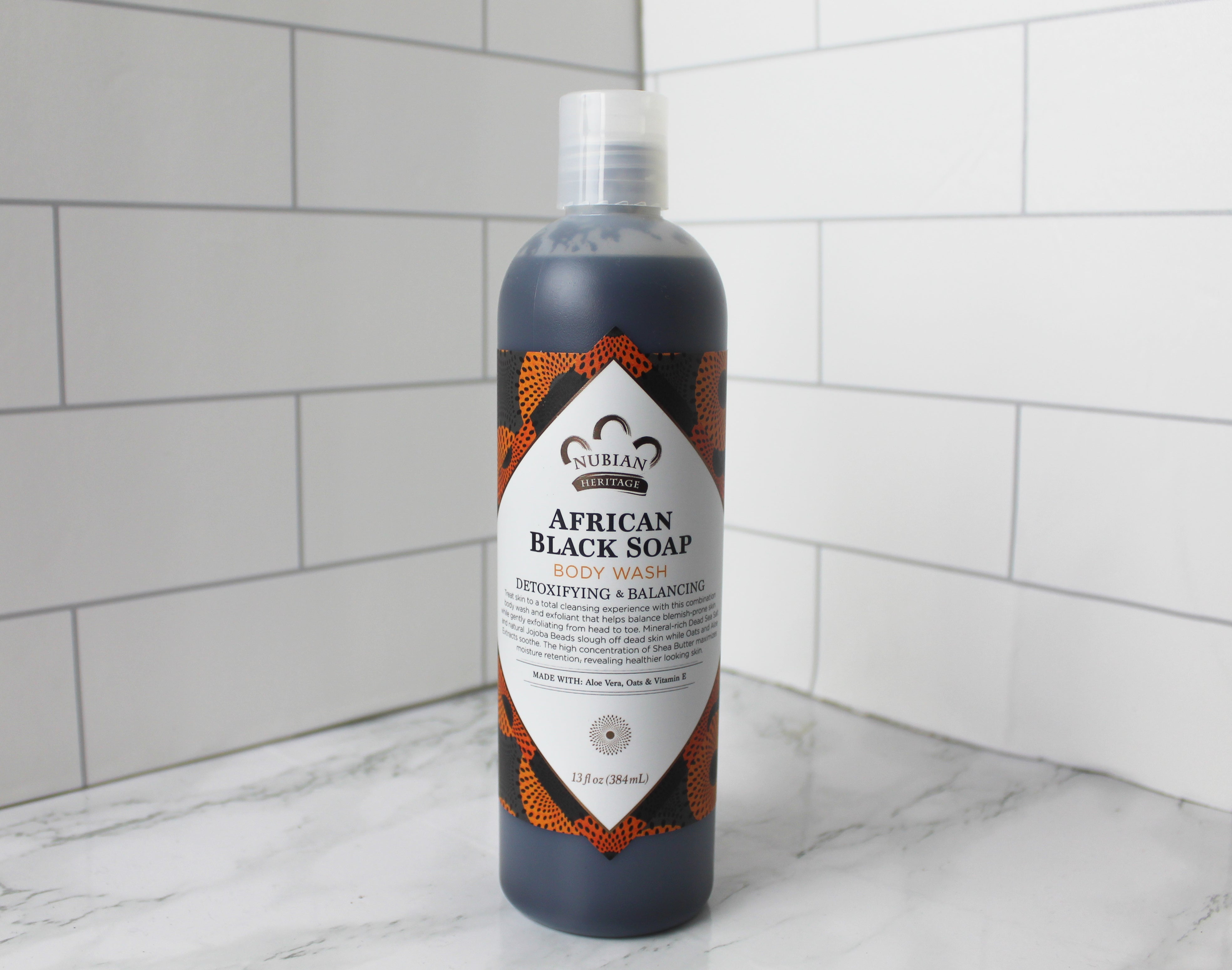 Nubian African Black Soap Body Wash - 13oz
