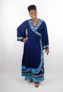 Long Sleeve Wrap Dress