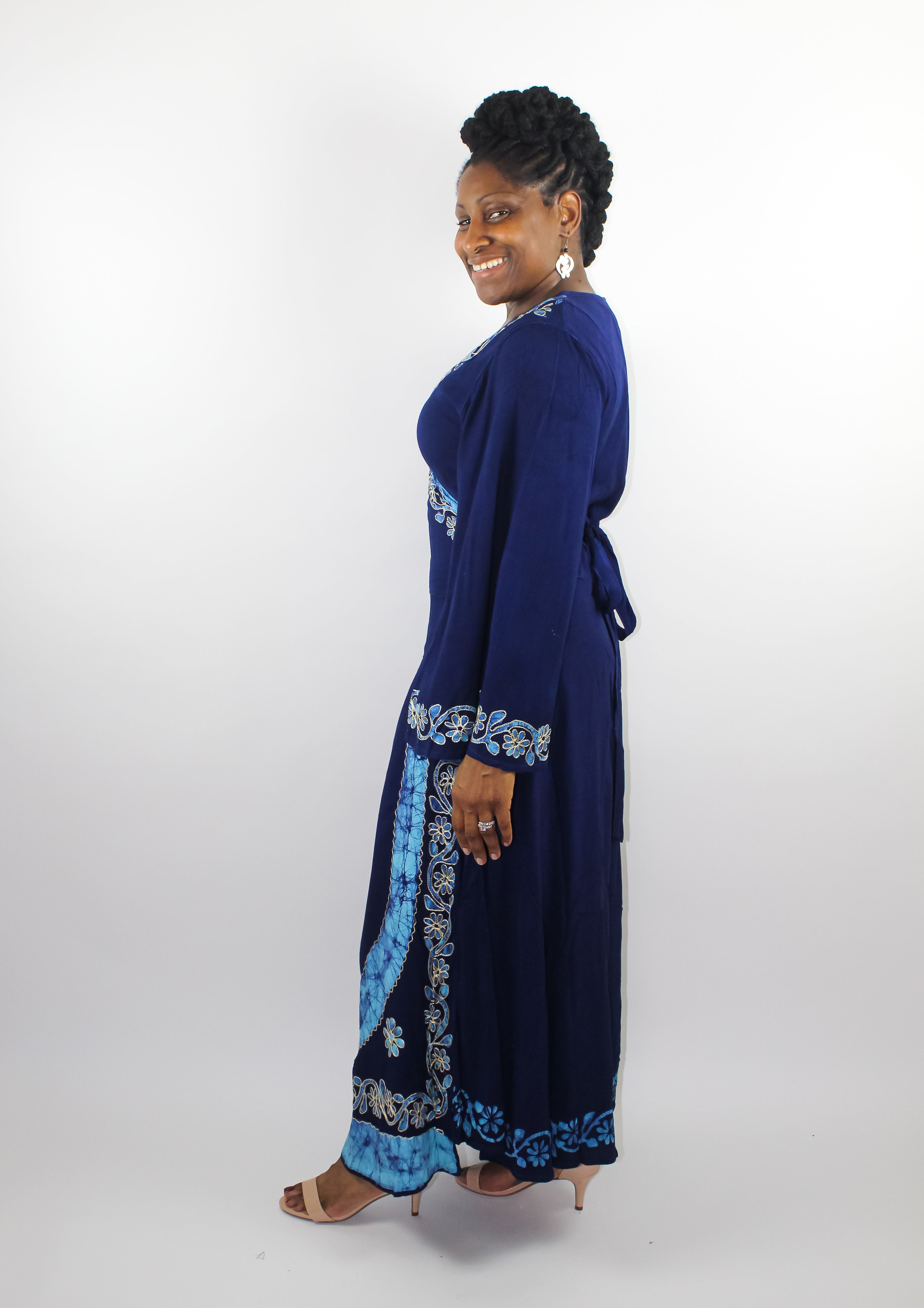 Long Sleeve Wrap Dress