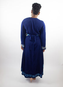 Long Sleeve Wrap Dress