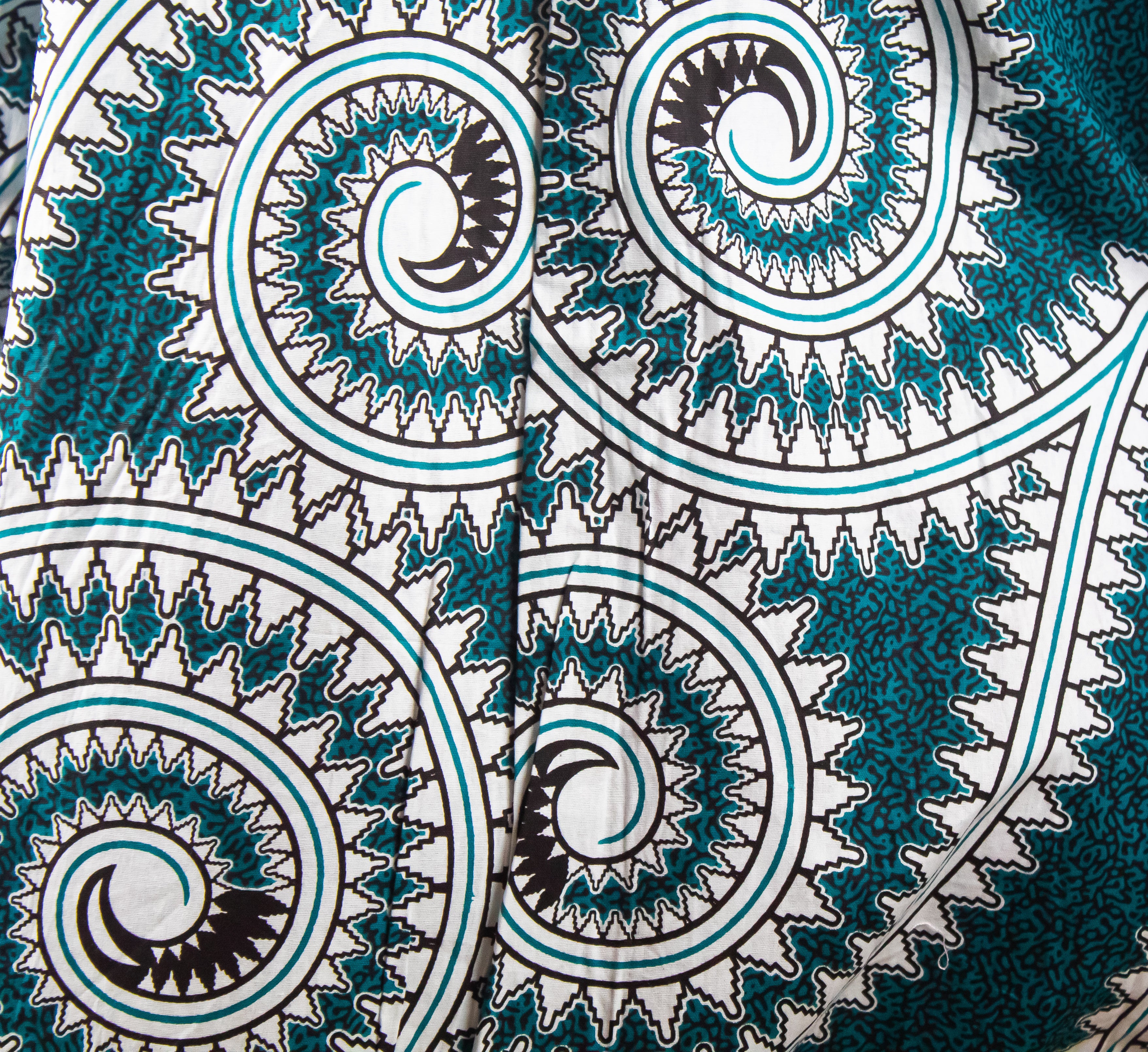 Teal Ankara High Low Dress