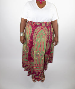 Batik  Wrap Skirt