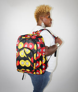 African Print Backpack