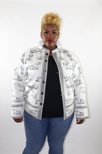 Reversible African Jacket-Elephant Print