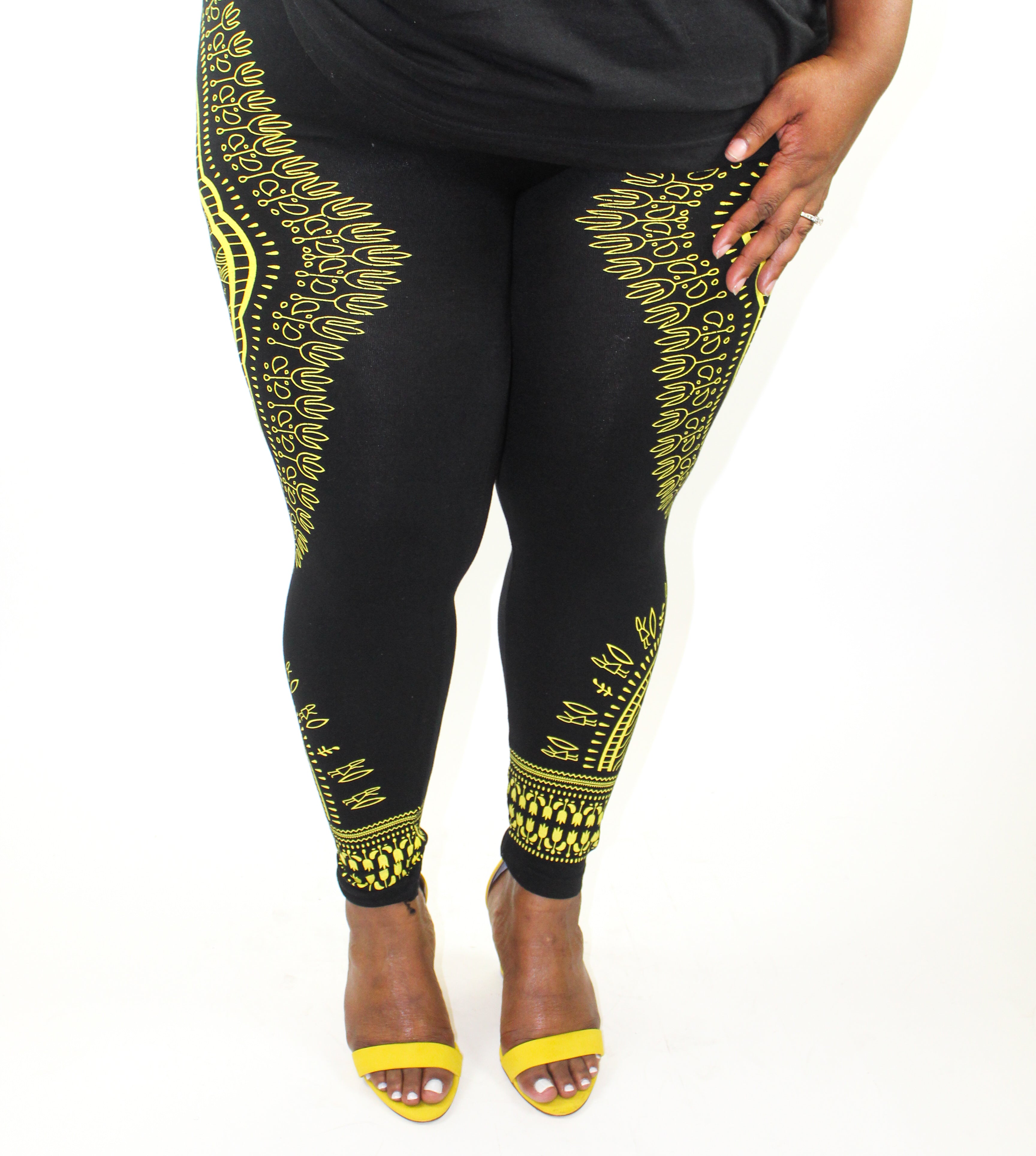 African Print Leggings, Dashiki print Leggings, Plus size Leggings