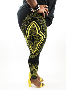 Dashiki Print Leggings Multiple Colors