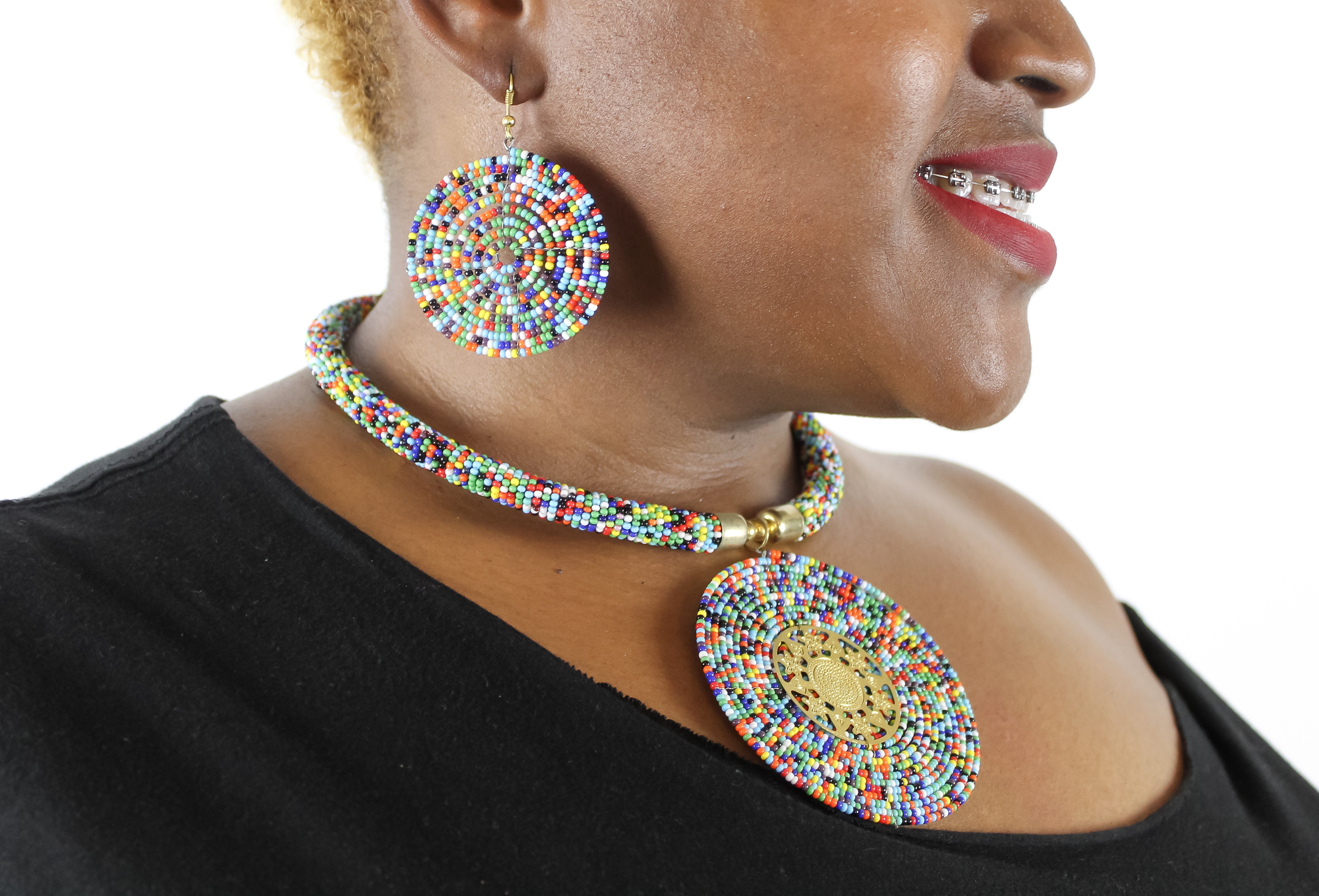 Maasai sales choker necklace