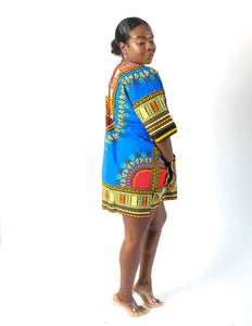 Royal & Red Dashiki w/ Pockets