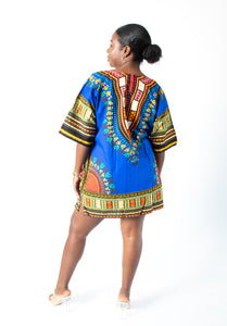 Royal & Red Dashiki w/ Pockets