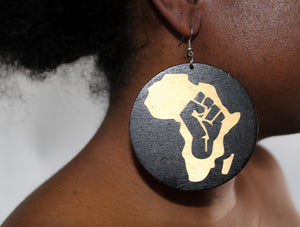 Black Power In Africa Earrings.