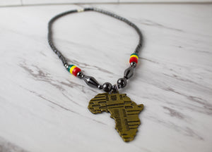 Gold African, Gunmetal Chain