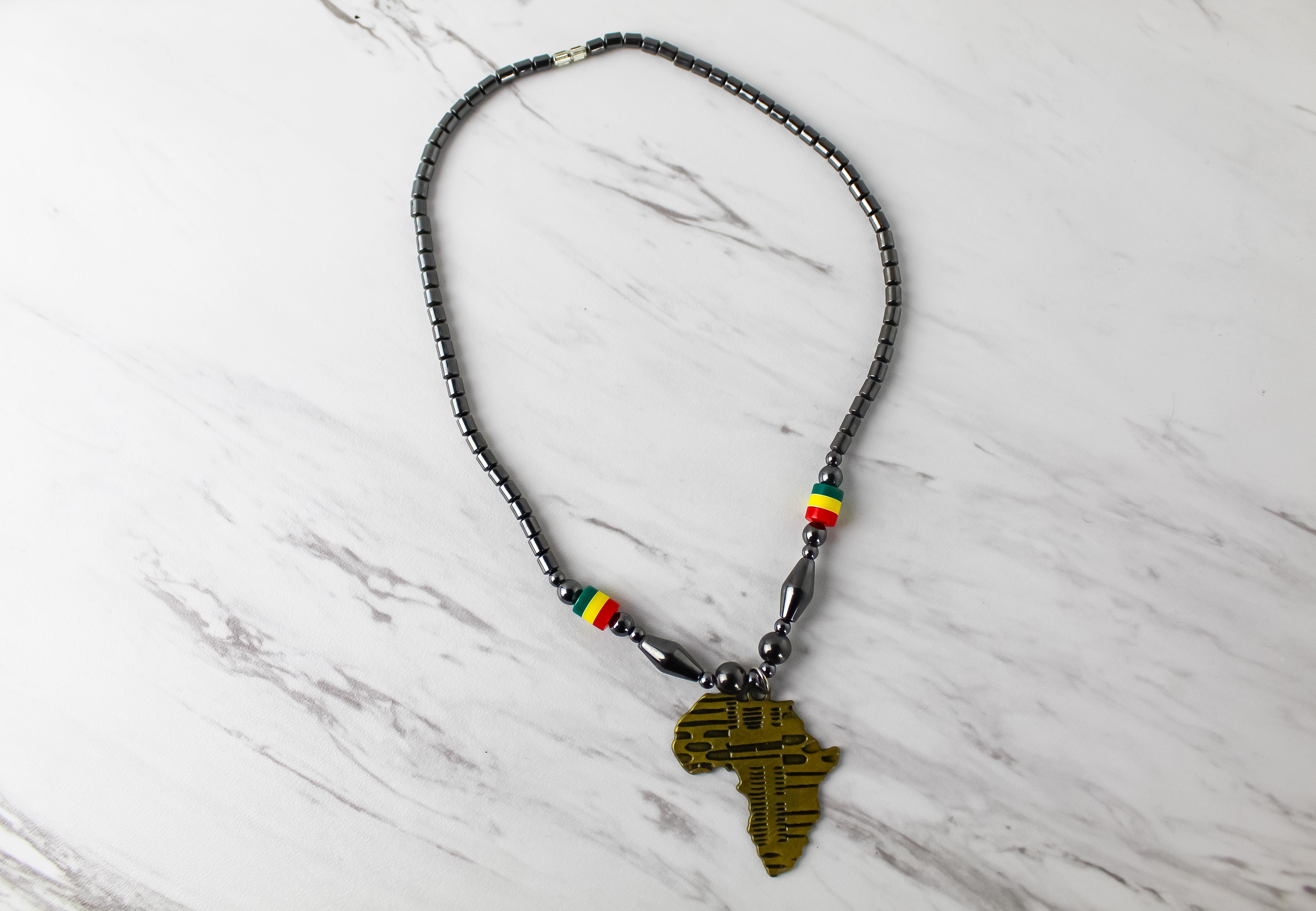 Gold African, Gunmetal Chain