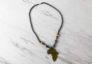 Gold African, Gunmetal Chain
