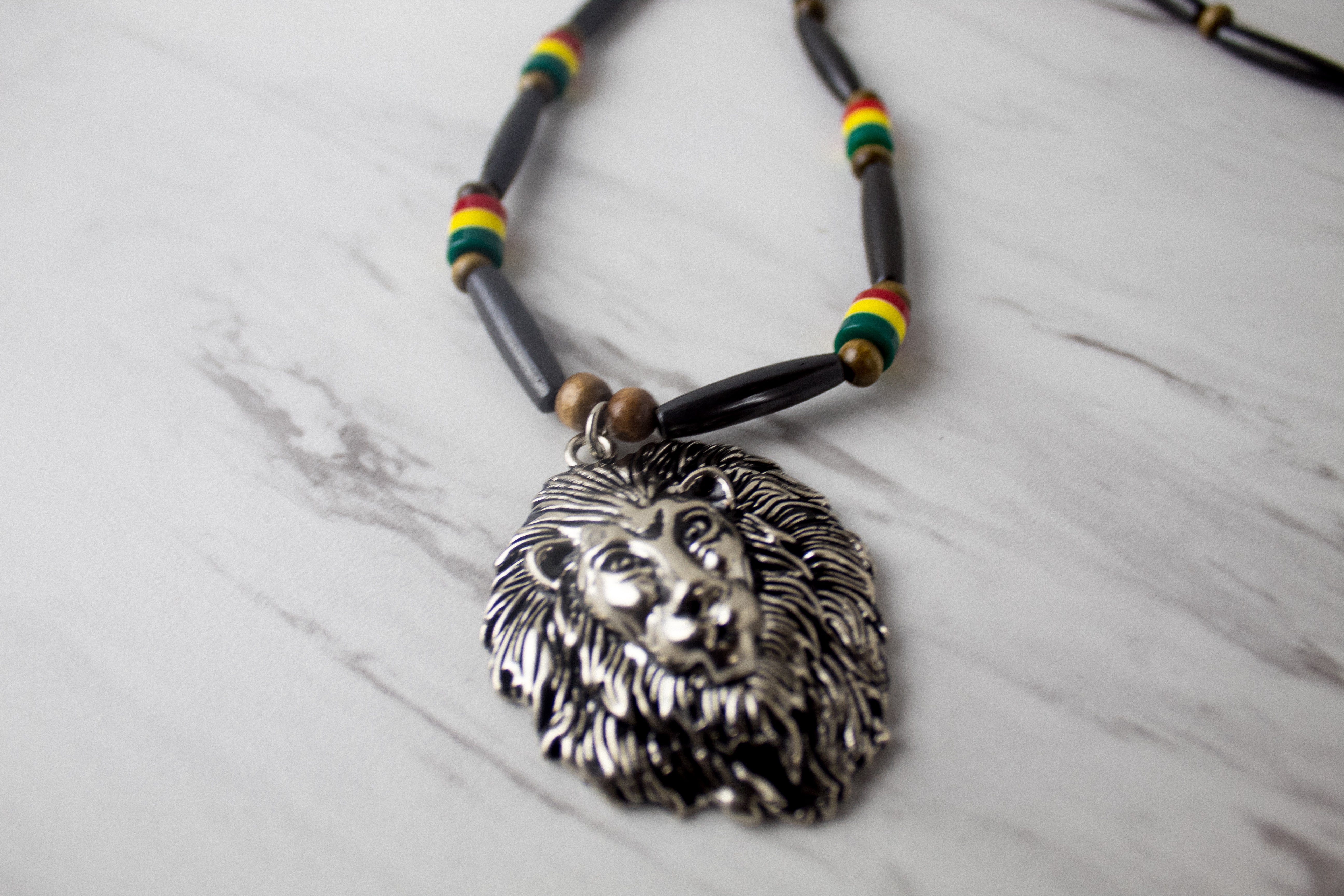 Lion Face African Necklace.